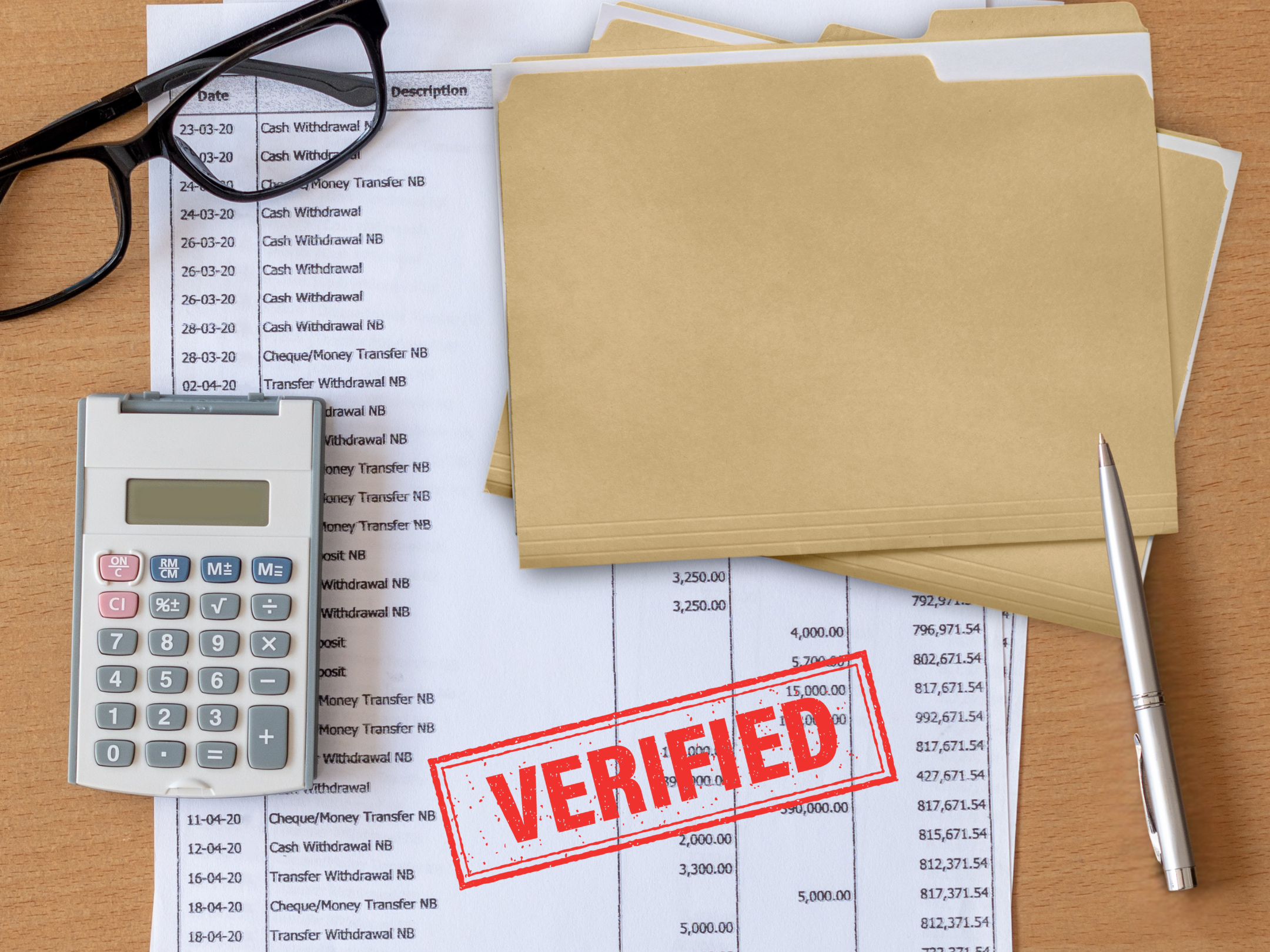 bank statement verification