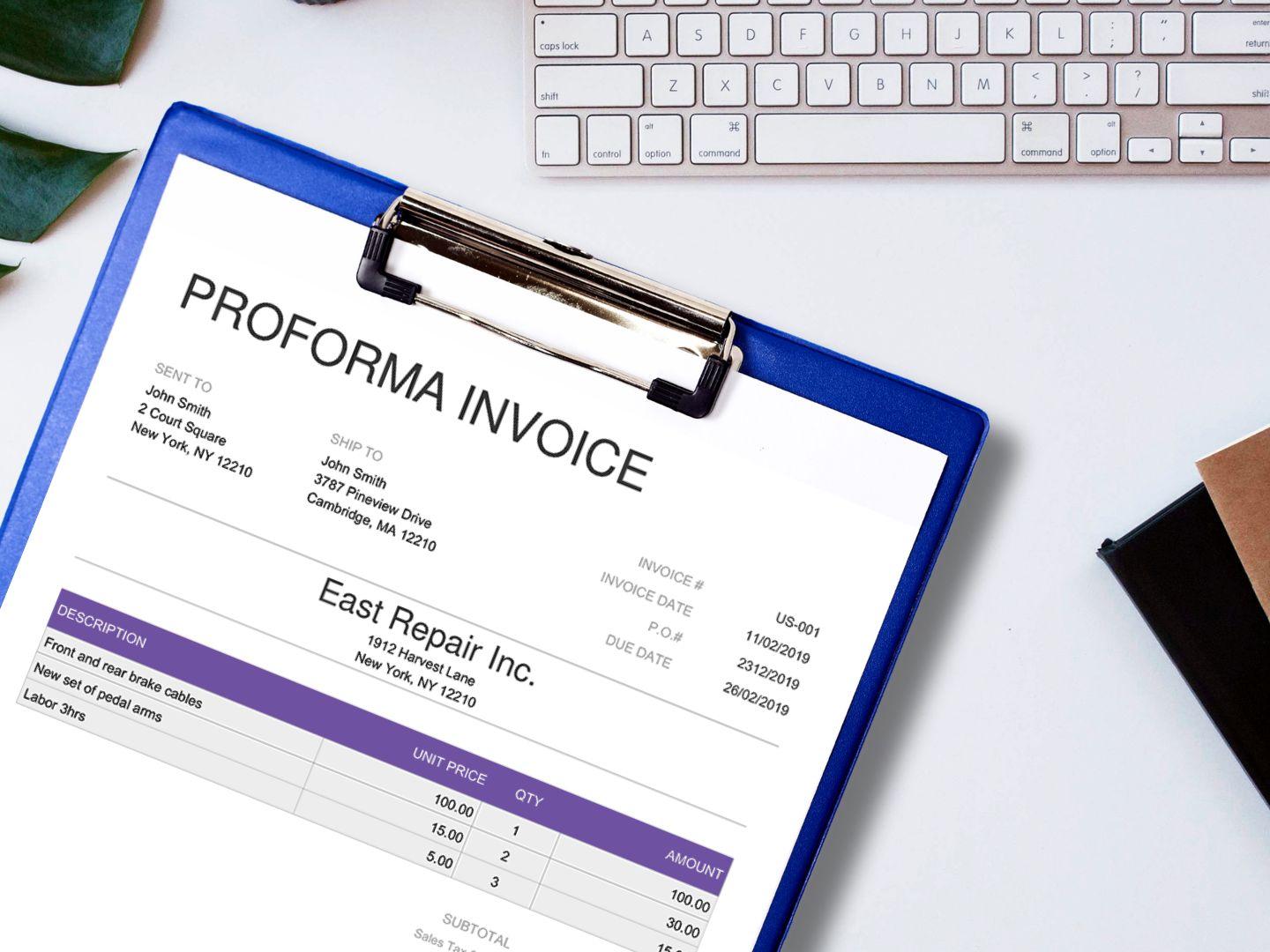 proforma invoice